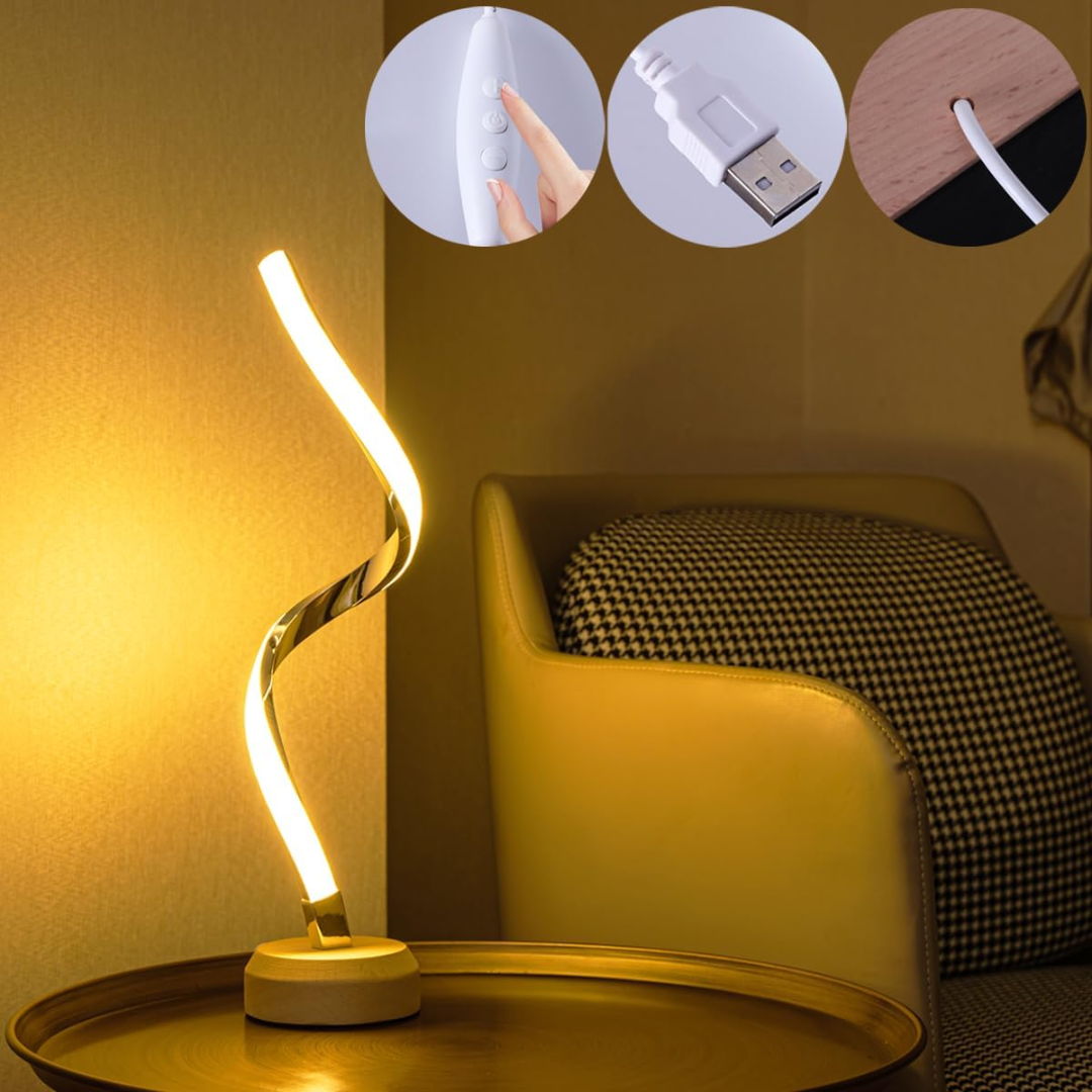 Spiral natlampe