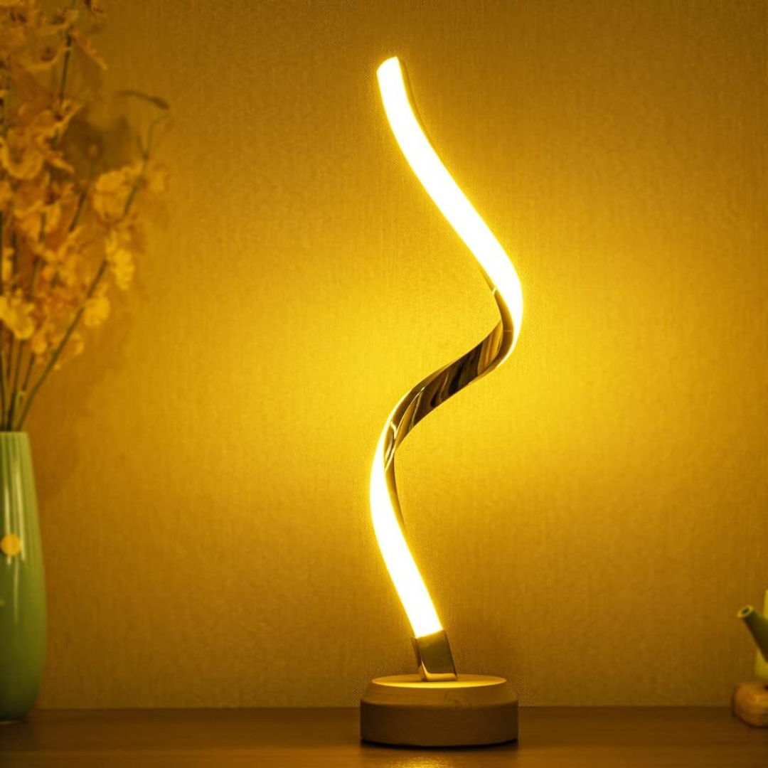 Spiral natlampe