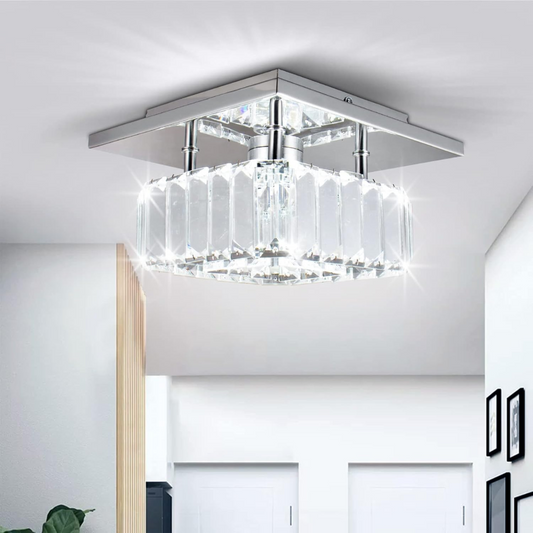 Firkantet Krystal Mini Loftlampe
