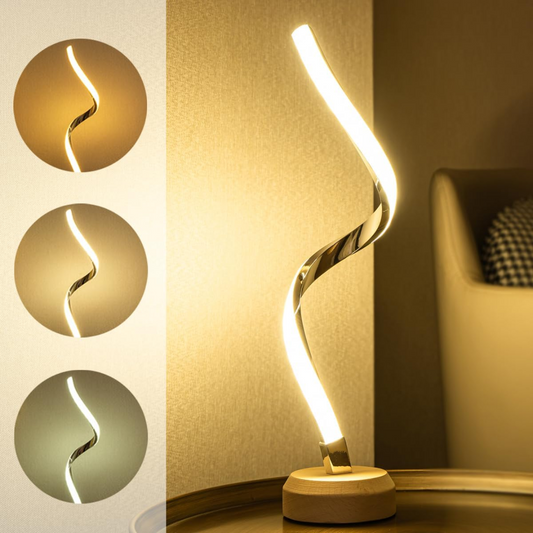 Spiral natlampe